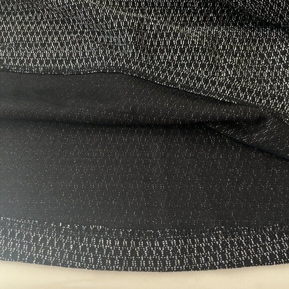 Catherines Plus 3X 26/28 Cut-out Scoop Neck Black Popover Blouse Cocktail Party - Picture 9 of 10
